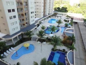 Vista de la piscina de Prive das Thermas II- 3 Quartos - Achei Ferias o alrededores