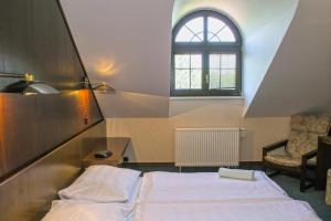 Postelja oz. postelje v sobi nastanitve Hotel Širák