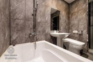 Phòng tắm tại Hotel Marcher