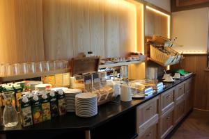 Kuchyň nebo kuchyňský kout v ubytování Hotel-Gasthof Kramerwirt