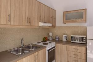 A cozinha ou cozinha compacta de Nikos Hotel