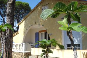 a house with trees in front of it at Les Grillons in Sainte-Maxime