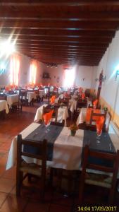 ห้องอาหารหรือที่รับประทานอาหารของ Hostal de la Villa Molinos