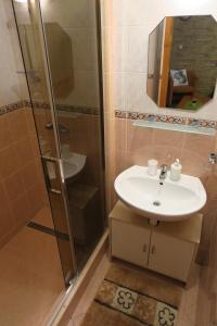 Koupelna v ubytování Apartmany Jasna Veverica