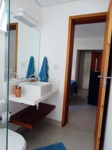 Koupelna v ubytování Casa de Praia