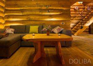 Posezení v ubytování Country House Doliba