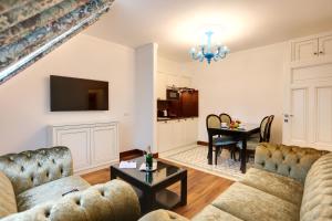 TV a/nebo společenská místnost v ubytování Ferdinandhof Apart-Hotel