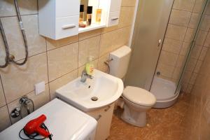 Koupelna v ubytování Apartment Biser