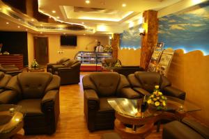 A seating area at The Ruby Arena