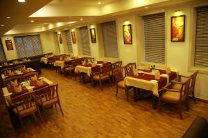 A restaurant or other place to eat at The Ruby Arena