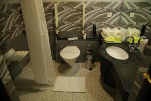 A bathroom at The Ruby Arena