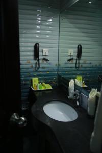 A bathroom at The Ruby Arena