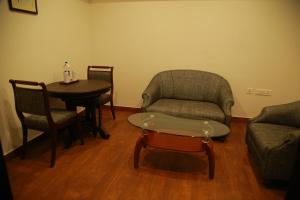 A seating area at The Ruby Arena