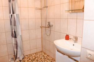 Koupelna v ubytování Viktoria Apartment