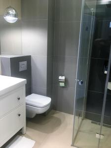 Kúpeľňa v ubytovaní Grota Bochotnicka