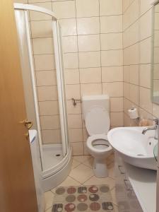 Koupelna v ubytování Apartment Paša