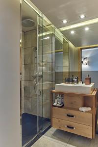 Koupelna v ubytování Chandolin Boutique Hotel