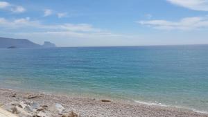アルテアにあるCap Negret 30の青い海と岩の海岸のビーチ