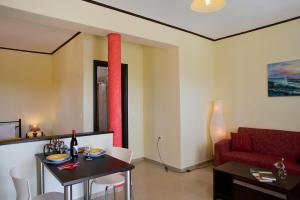 A seating area at Cavo Plako Villas