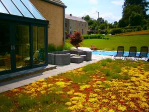 Zahrada ubytování B&B Le Bouchat-Oreille
