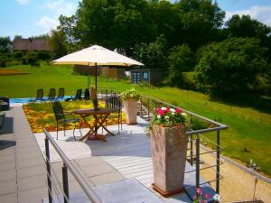 Zahrada ubytování B&B Le Bouchat-Oreille