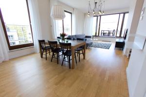 Posezení v ubytování Komfortowy apartament Międzyzdroje