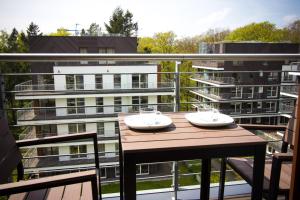 Balkón nebo terasa v ubytování Komfortowy apartament Międzyzdroje