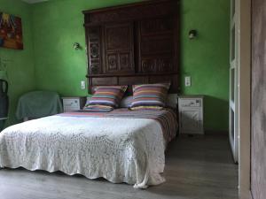 Postel nebo postele na pokoji v ubytování Mas de la Croix