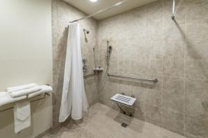 A bathroom at Rodeway Inn & Suites Portland - Jantzen Beach
