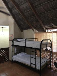 Postel nebo postele na pokoji v ubytování La Palapa Hut Nature Hostel + 37 fotografií