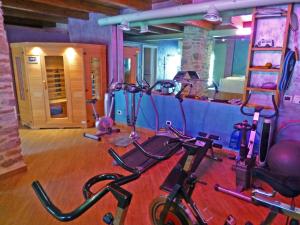 Posilňovňa alebo fitness centrum v ubytovaní Villa Le Panche