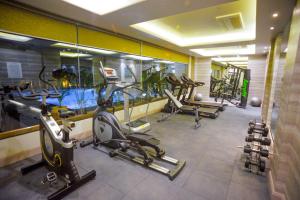 Fitness centrum a/nebo fitness zařízení v ubytování Efcee Sarovar Premiere Bhavnagar