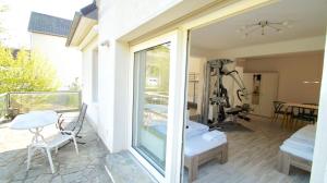 a balcony with a view of a room at GL 234 in Bergisch Gladbach