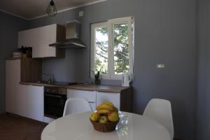 Kuchyň nebo kuchyňský kout v ubytování Apartment Blue ivy