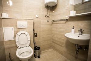 Koupelna v ubytování Apartments Lovor