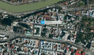 Nespecifikovaný výhled na destinaci Tbilisi nebo výhled na město při pohledu z penzionu