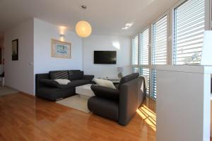 Televízia a/alebo spoločenská miestnosť v ubytovaní Luxury Omiš Apartment