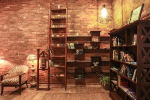 A biblioteca deste hotel