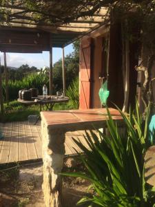 Сад в RC d'un Cabanon écologique ile du levant Naturiste