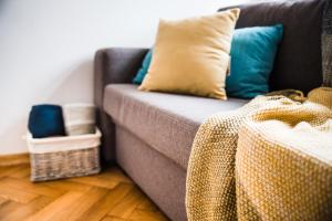 Posteľ alebo postele v izbe v ubytovaní 3D Royal Castle Apartament