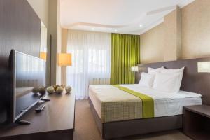 TV a/nebo společenská místnost v ubytování Hotel Alex