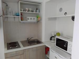 Kuchyň nebo kuchyňský kout v ubytování Studio Laura