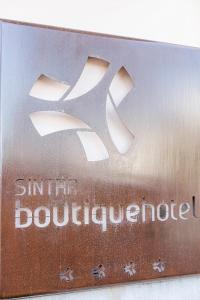 a close up of a sign for a bologna boulevard at Sintra Boutique Hotel in Sintra