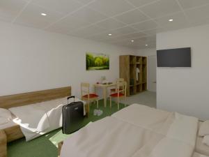 TV a/nebo společenská místnost v ubytování WinBudget "bed&breakfast"
