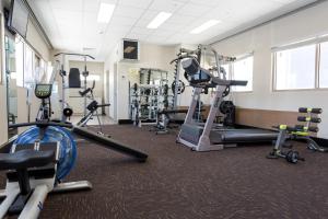 a room with a lot of different types of equipment at Baileys Serviced Apartments in Perth