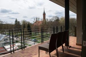 Balkón nebo terasa v ubytování Grand SPA Lietuva Hotel Druskininkai