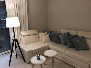 Posedenie v ubytovaní Widok na Mazury Apartament przy Porcie