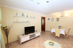 TV a/nebo společenská místnost v ubytování Apartments Pataj