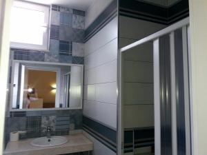 Koupelna v ubytování Hotel Erandi