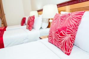 Postel nebo postele na pokoji v ubytování Sama Al Deafah Hotel